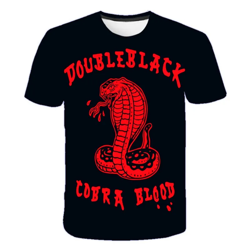 

2021 COBRA KAI kids T-Shirts Summer interesting Tops 3D Print T Shirt boys girs T-Shirt Homme Fashion Tshirts 4T-14T Tops & Tees
