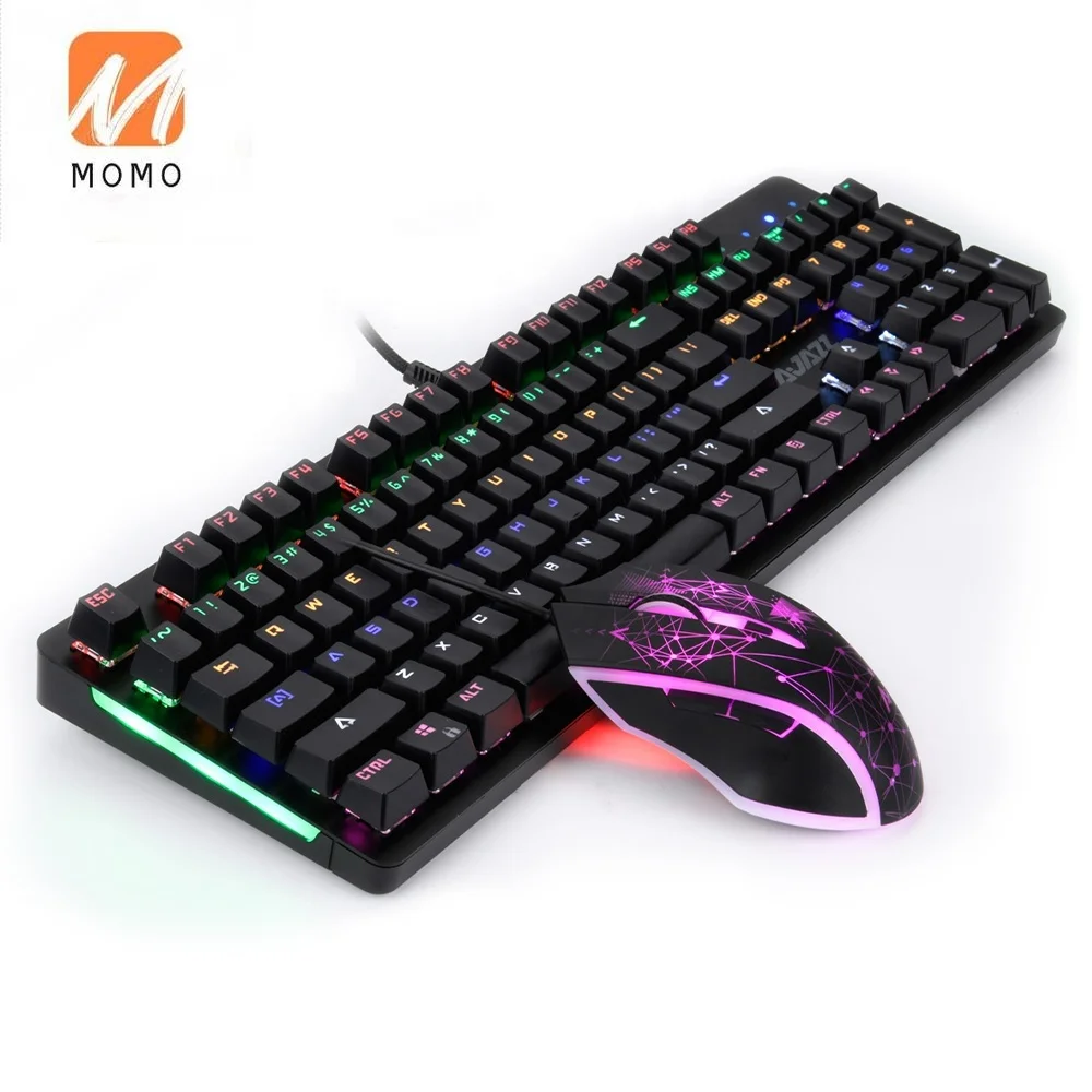 

104 Key Mechanical Gaming Keyboard and Mouse Combo Ergonomic USB