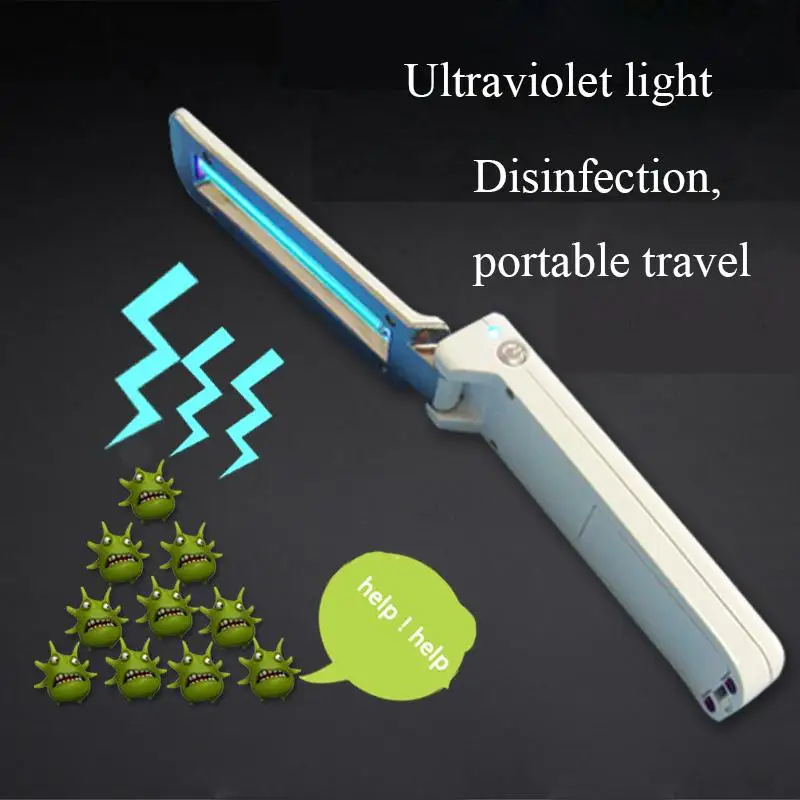 USB Ultraviolet Disinfection Lamp Sterilization Portable UV Handheld LED Rechargeable Germicidal Flashlight | Красота и здоровье