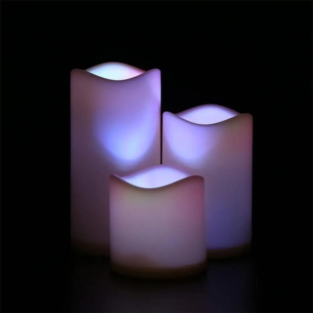 Красивые беспламенные Свечи пластиковое украшение Хэллоуин цветной яркий выбор