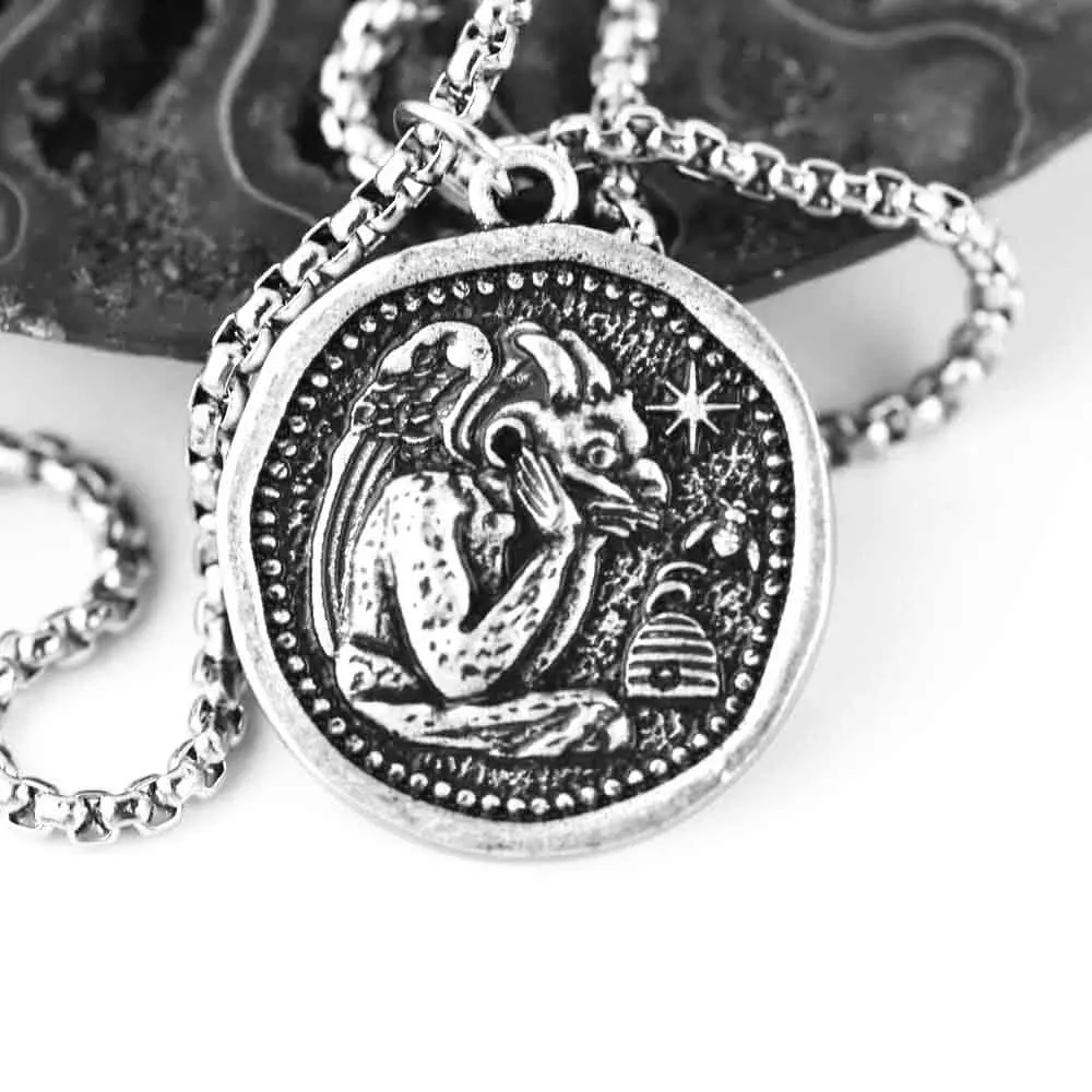 Antique Silver Нотр-Дам де ожерелье из Парижа французский соборный средневековый Хранитель ювелирные изделия - Окраска металла: Antique Silver