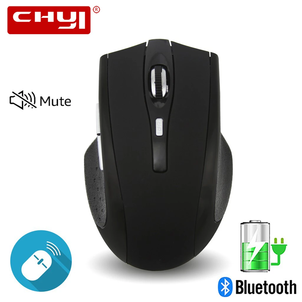 Беспроводная Bluetooth мышь CHYI эргономичная перезаряжаемая Бесшумная оптическая