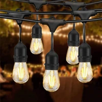 connectable 5m 10m outdoor s14 bulbs string lights commercial grade waterproof led string lights for street garden patio wedding