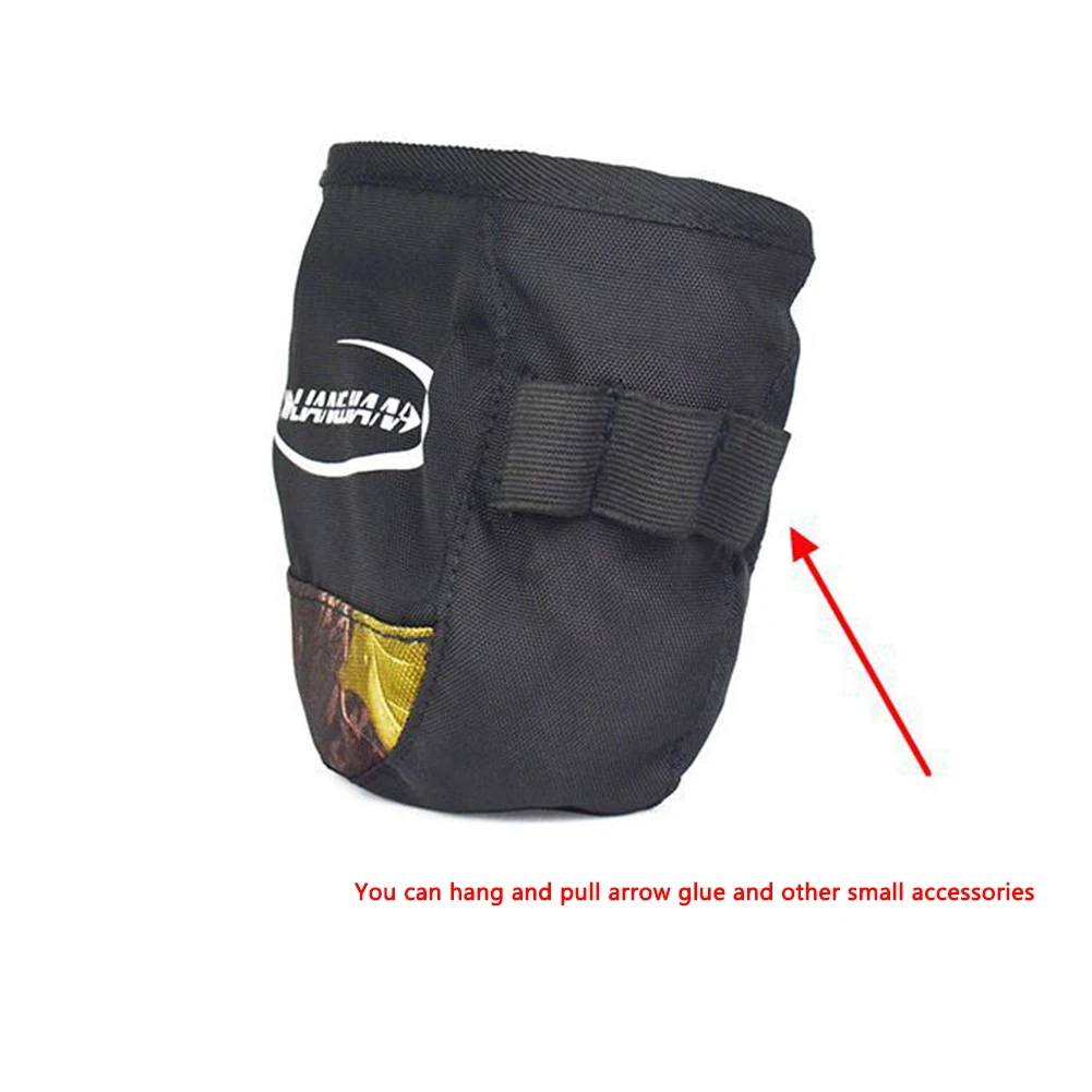 Portable Canvas Archery Bow Release Bag Quiver Adjustable Caliper Pouch Arrow Waist Storage Pocket for Hunting Shoot | Спорт и