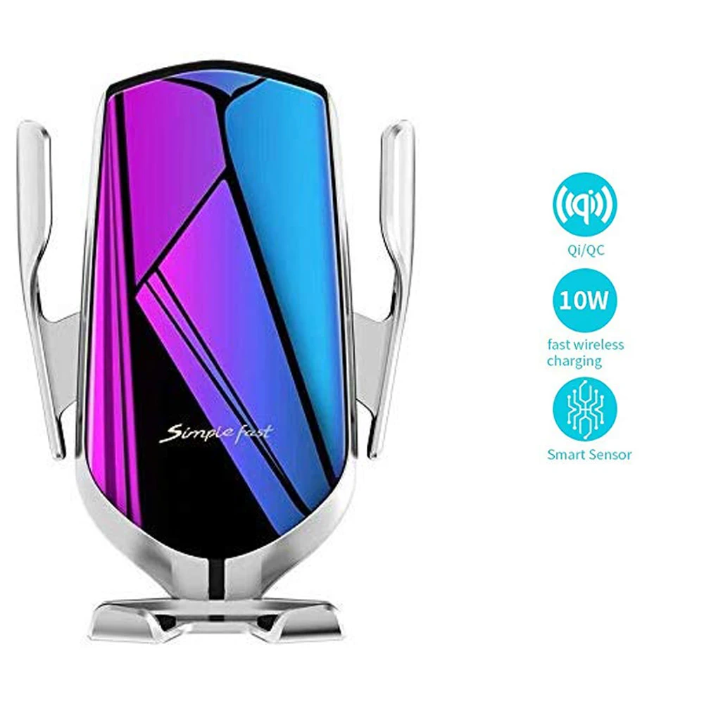 Беспроводное Автомобильное зарядное устройство с автоматическим зажимом 10