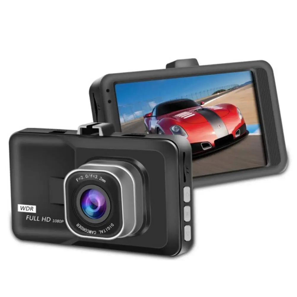 3 Inch 1080p Large-size Screen Monitors Car Driving Recorder Dashcam Infrared Night Vision Double Record