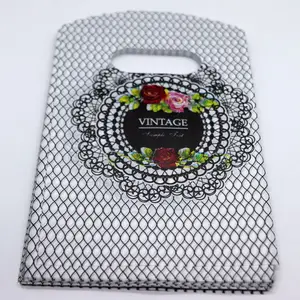 100 шт., пластиковые маленькие пакеты, 15 Х9 см, мешочки с цветочным рисунком шт.