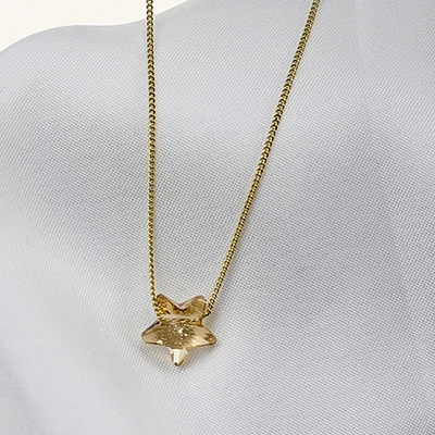 BAFFIN, простая звезда, бусы, ожерелья, подвески, кристаллы от Swarovski, серебряная цепочка, ожерелья для женщин, Офисная бижутерия - Окраска металла: Crystal GS-Gold