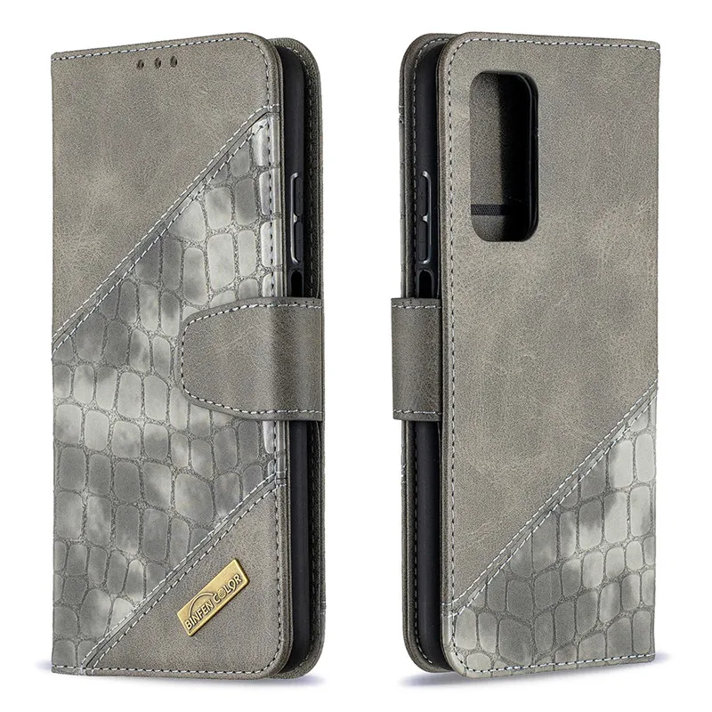 

New Style For Xiaomi Redmi Note 10 Pro Case Crocodile Leather Flip Magnetic Phone Cover Redmi Note 10 10S 10Pro Max Note10 Note1