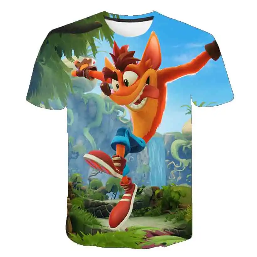 

Japanese animation game T-shirt summer men and women short-sleeved cartoon T-shirt anime 3D printing T-shirt children's T-shirt