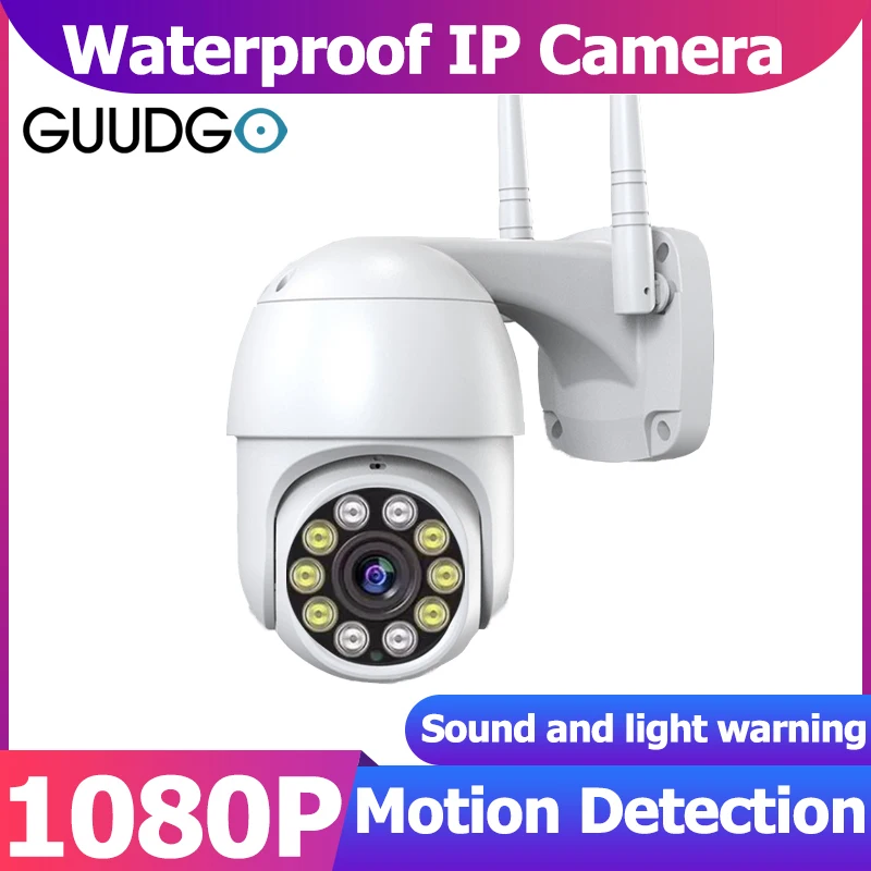 

IP-камера GUUDGO 1080P беспроводная уличная с защитой от воды и ночного видения