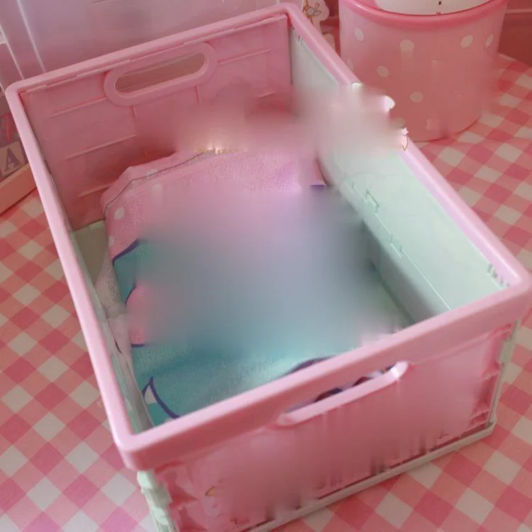 

toy stars Cute Desktop Cosmetic Storage Box Bin Fashion Cartoon Anime Home Beauty Case Makeup Pouch For Girls