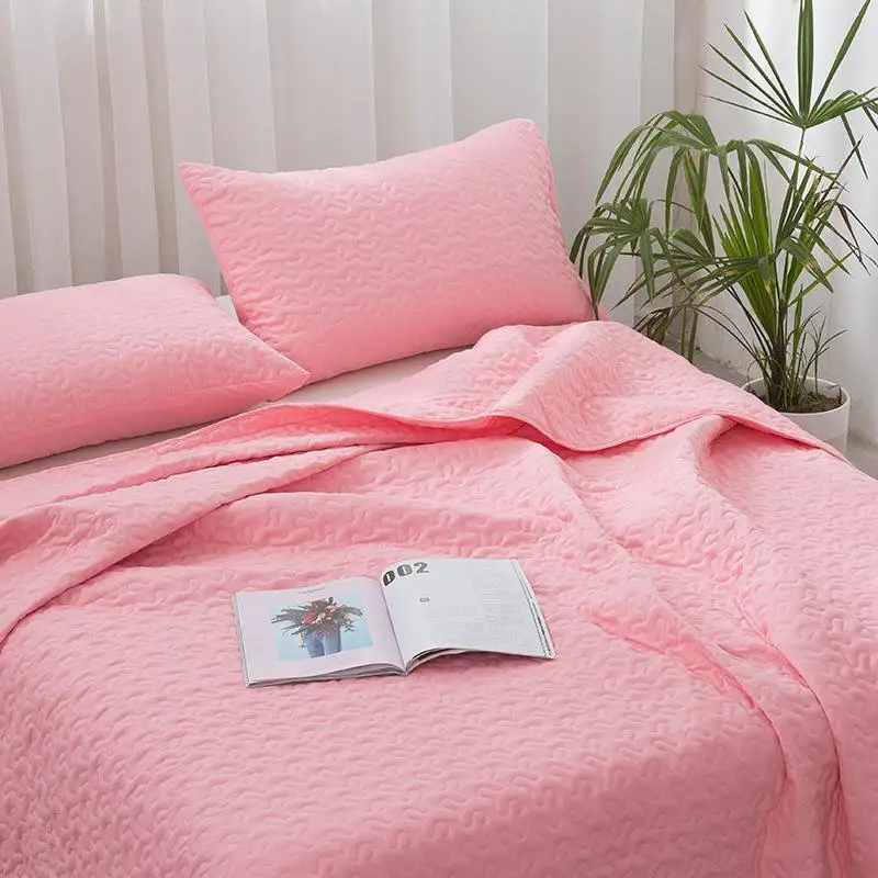 Летнее одеяло однотонное покрывало для кровати пододеяльник дома подходящий