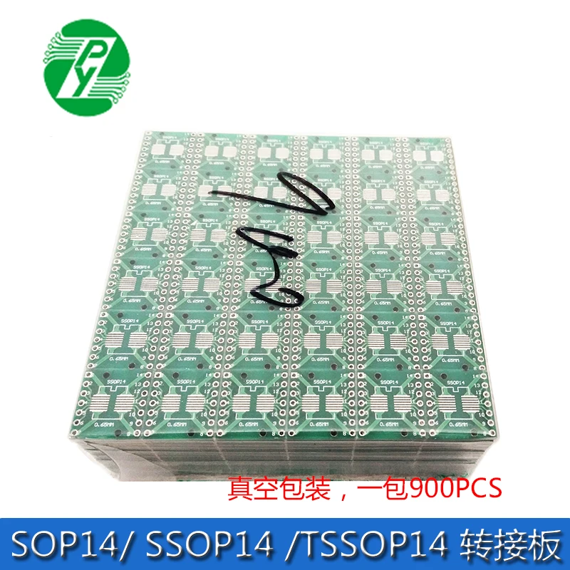 

SOP14 Adapter Board SSOP14 TSSOP14 Patch to In-line DIP 0.65/1.27 Adapter Board