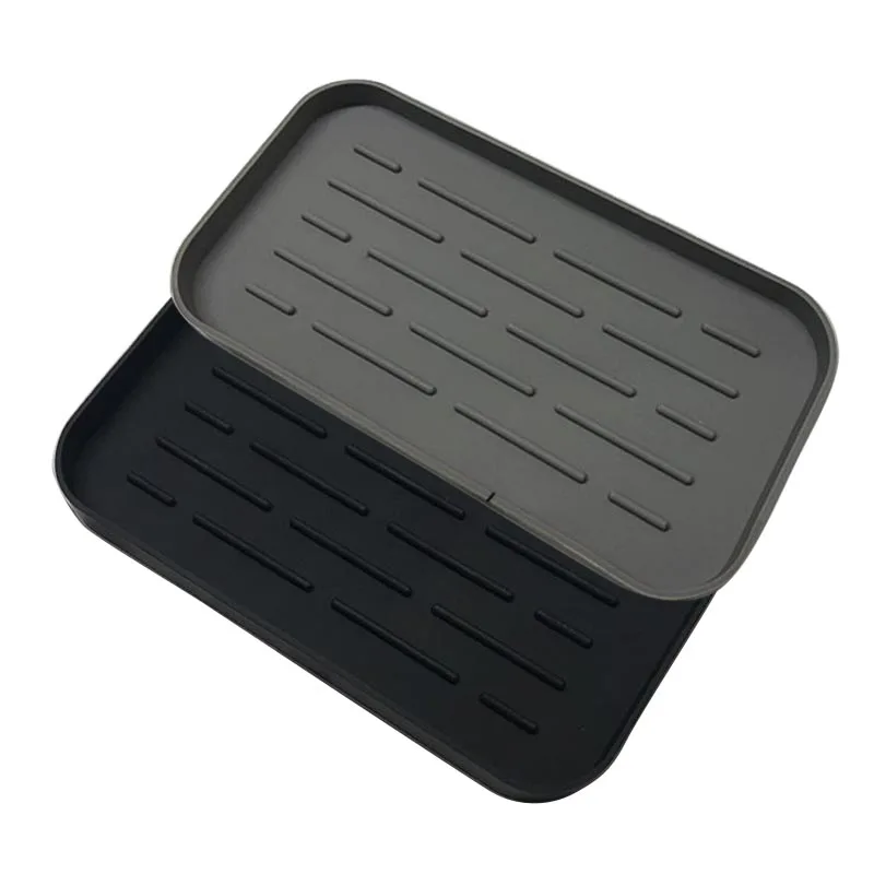 Силиконовый Лоток для слива посуды чашки воды органайзер кухонной раковины с