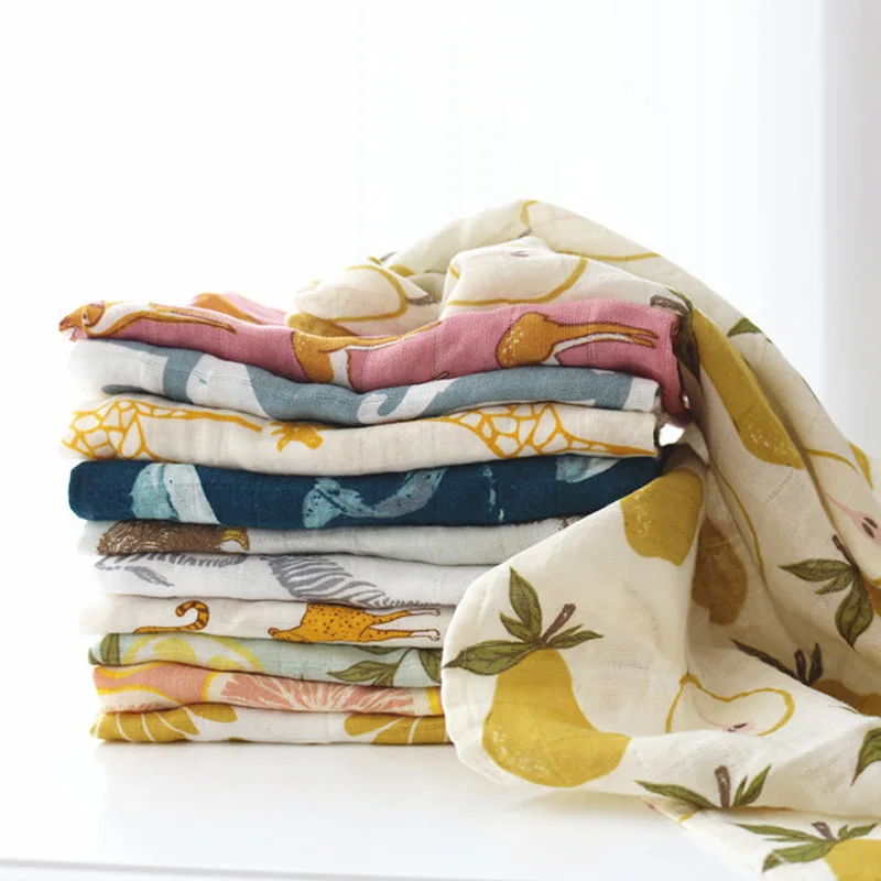 Из муслина для новорожденных Хлопковое одеяло детское мягкая легкая ткань