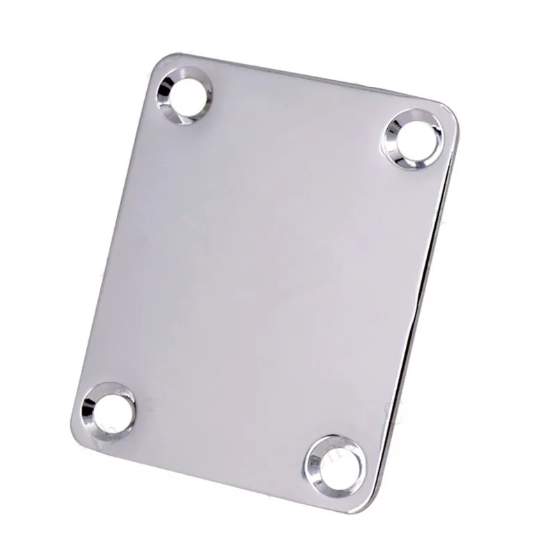 Хромированные серебристые металлические запчасти для грифа бас-электрогитары