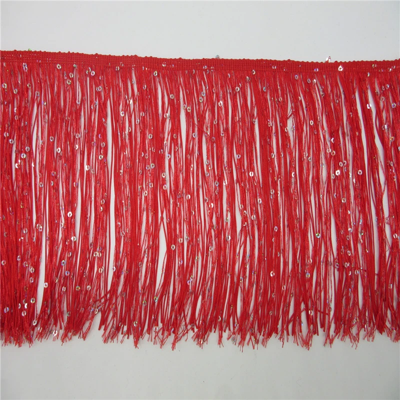 Оптовая продажа 20 см/Искусственная отделка кружевная лента с кисточками для