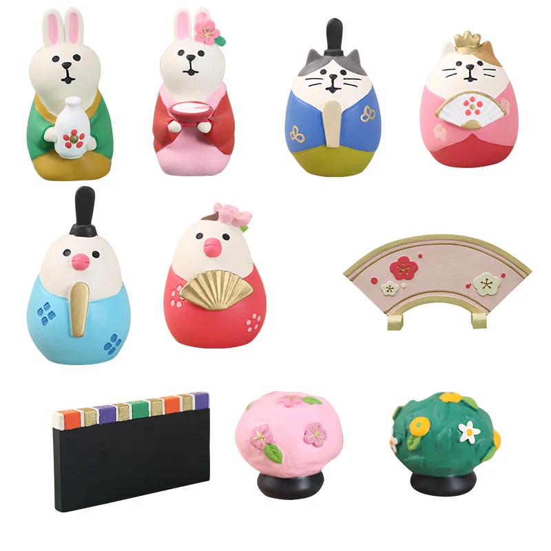 1 шт. японский стиль Kawaii Cat миниатюрные фигурки украшения для дома аксессуары Смола ремесло настольные украшения