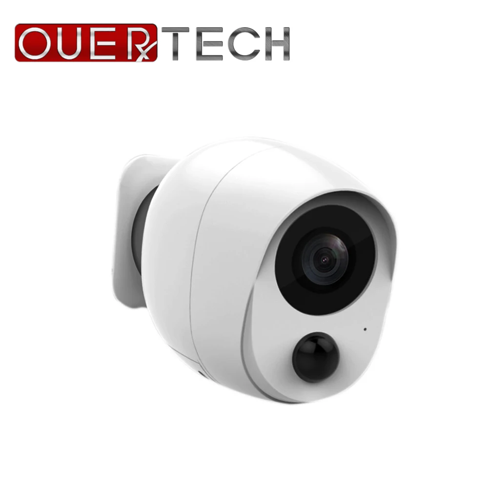 

OUERTECH 1080P WIFI Outdoor Battery Camera Wireless IP66 Waterproof and Dustproof support TF card and Cloud storage