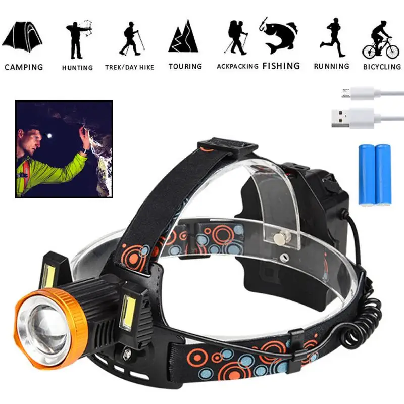 

Трехсторонняя фара индивидуальный дизайн наружная водонепроницаемая лампа из алюминиевого сплава перезаряжаемая светодиодная Ночная лам...