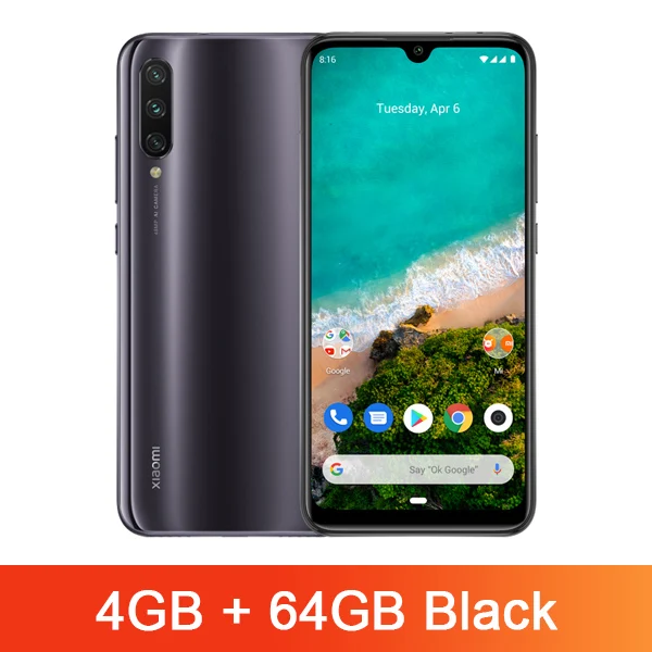 4GB 64GB Grey Xiaomi mi A3 mi A3 глобальная версия 4 ГБ ОЗУ 64 Гб ПЗУ Snapdragon 665 32MP селфи 48MP камера 6,08" AMOLED 4030 мАч смартфон - Цвет: 4GB 64GB Grey