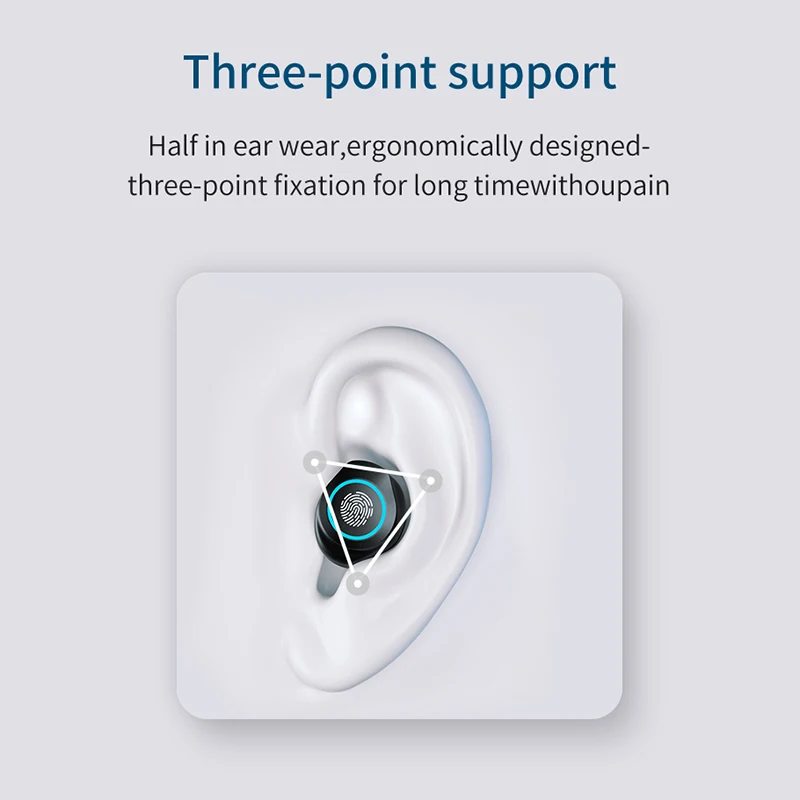 

JIETMT M17 TWS Wireless Bluetooth 5.0 Earphones HIFI Music Sport Earbuds Waterproof Headsets For Iphone Huawei Xiaomi Samsung