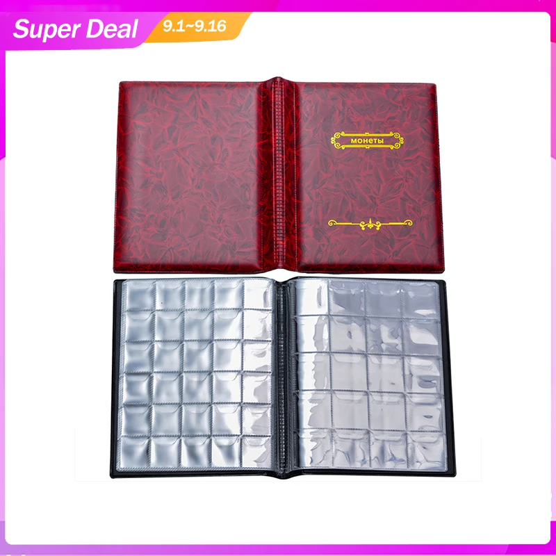 

250 Pockets Album For Coins Collecting Money Collection Album Book For Collector Coin Holder Albums Mini Penny Coin Storage Bag