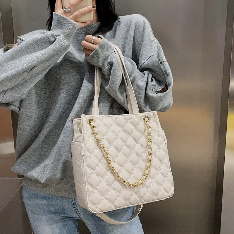 

OLSITTI Fashionable Casual PU Leather Shoulder Bags for Women 2021 Winter New Tote Bag Luxury Designer Handbags Sac A Main