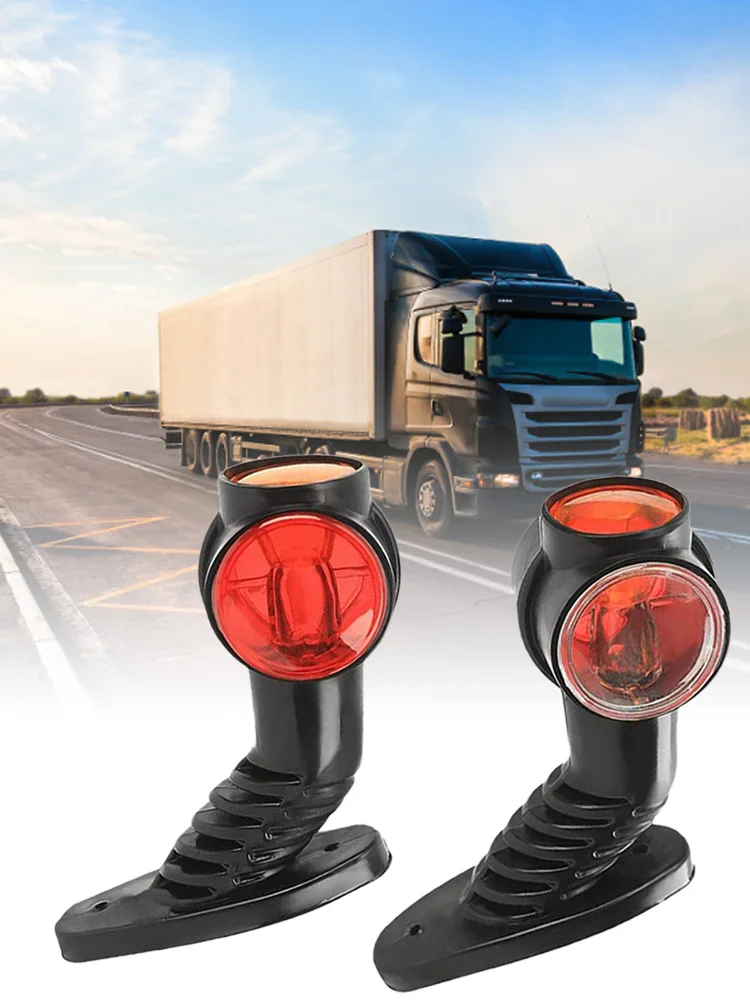 

2PCS Universal LED Side Light 3 Colors Waterproof Shockproof Side Marker Lamp for Truck Trailer Car Indicator Lamp For Car