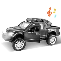 sound lights off road car model 143 diecast toy vehicle alloy pull back speedy pickup truck collectible cars toys for boys y104