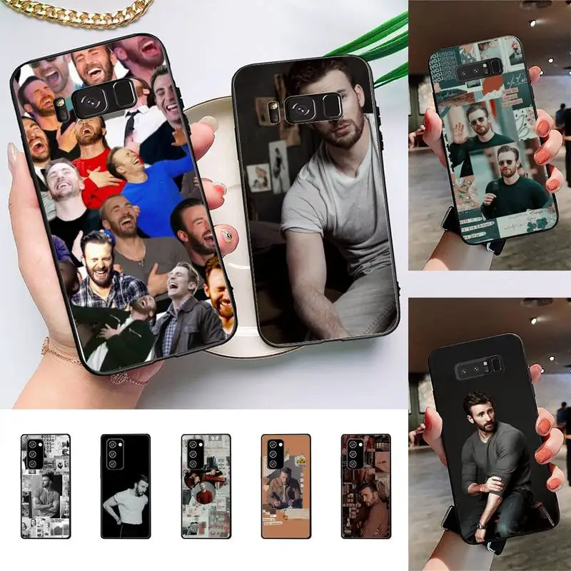 

Yinuoda Chris Evans Phone Case For Samsung Galaxy Note10Pro Note20ultra cover for note20 note10lite M30S Back Coque