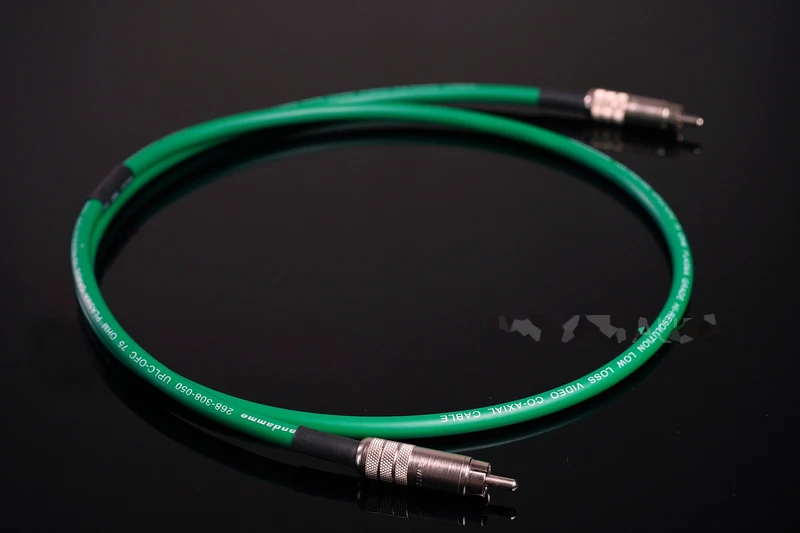 

1 Meter 75 Ohm Digital Coaxial Cable Enthusiast Signal Cable with Switchcraft RCA Jack British Audiophile Hifi Van Damme aotflow