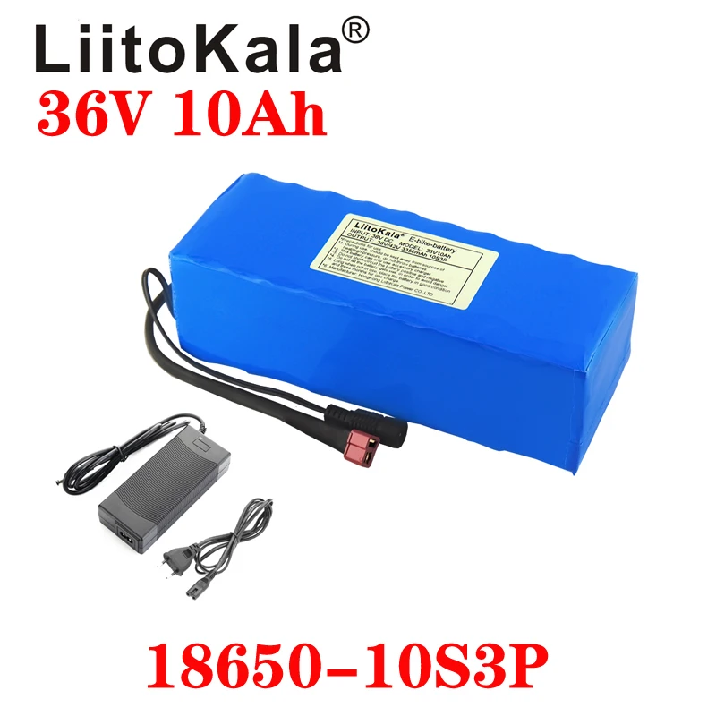 Аккумуляторная батарея LiitoKala 36 В 10 Ач 10S3P 18650 | Электроника
