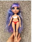 Радуга Оригинал большие глаза красочные волосы кукла голова Суставы подвижные Йога белые ботинки аксессуары для кукол