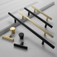 black golden cupboard handle brushed kitchen cabinet door knobs furniture drawer pull hardware pulls bar handle metalic