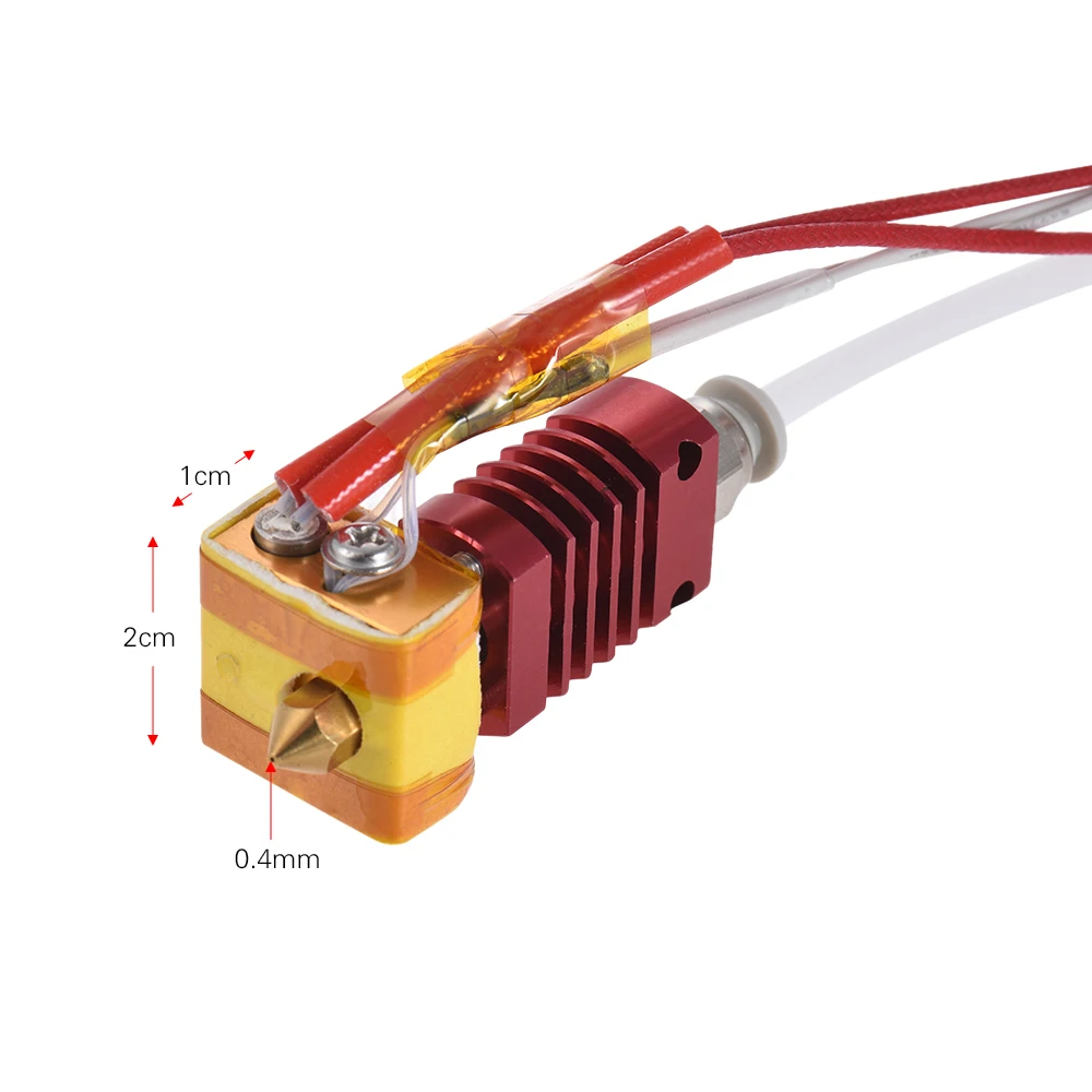 

1pc MK8 3D Printer Extruder Kit 0.4mm Nozzle for 1.75mm Filament 3D printer Parts for Creality CR-10 CR-10S
