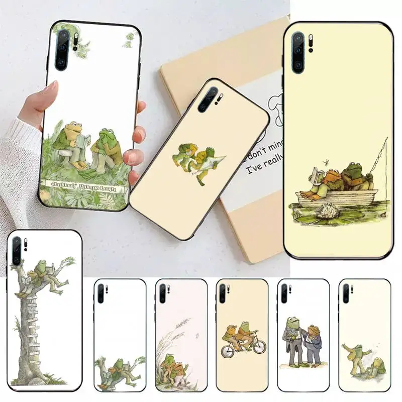 

Cute cartoon story book Frog And Toad Phone Case For Huawei honor Mate 10 20 30 40 i 9 8 pro x Lite P smart 2019 Y5 2018 nova 5t