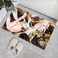sexy cute cartoon girl kitchen mat slip resistant bathroom tapete washable living room hallway bedroom entrance doormat gift hbo
