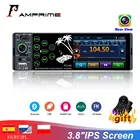 AMPrime 1din 3,8 дюймовый сенсорный HD IPS емкостный экран Поддержка Bluetooth управление рулевым колесом USB FM MP5 автомобильный мультимедийный плеер