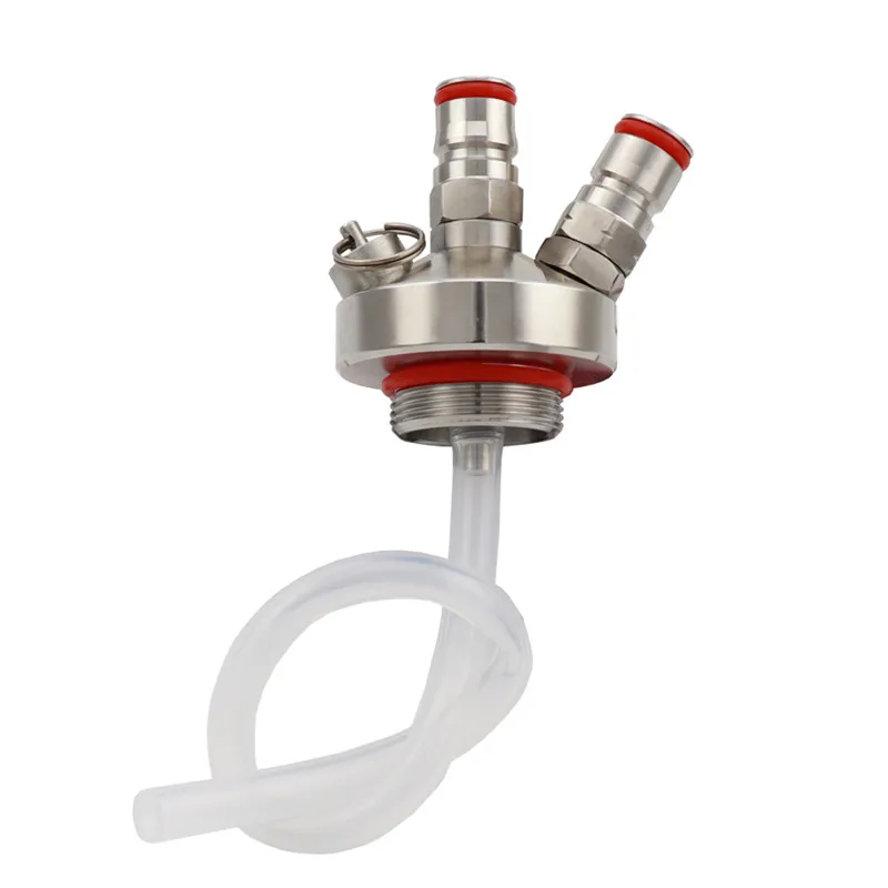 Мини-дозатор для пива из нержавеющей стали с шаровым замком и 50 см шлангом