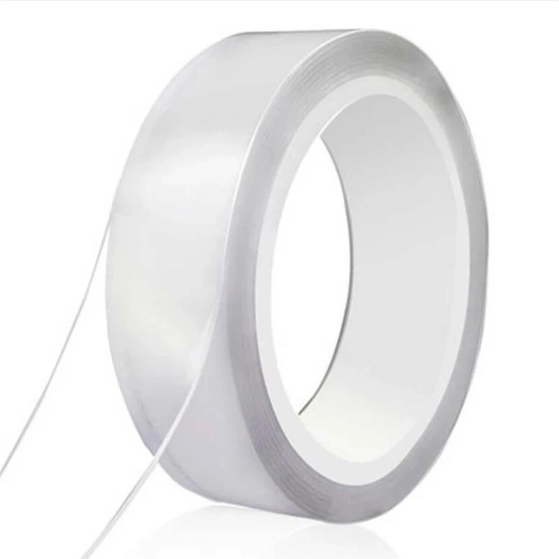 

1/2/3/5M Herbruikbare Dubbele Kleefband Multipurpose Nano-Plakband Geen Spoor gewassen Lijm Lus Schijven Tie Lijm