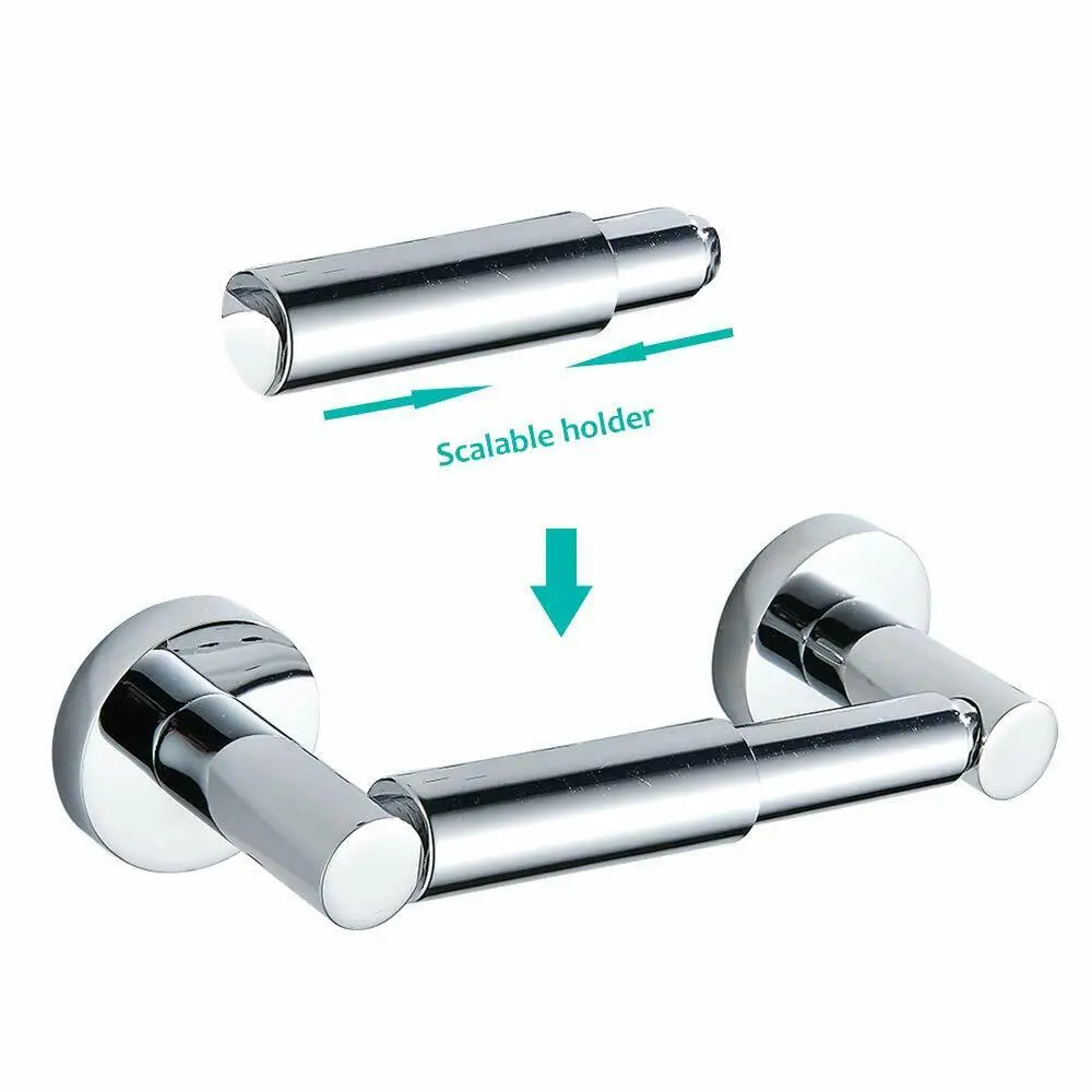 Держатель для рулона унитаза хромированная бумажная подставка круглые бумажные