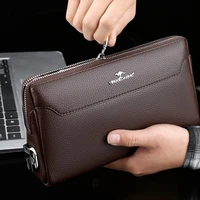 mens clutch bag anti theft password lock wallet mans phone bag luxury wallet business wallet coin purse carteira masculina