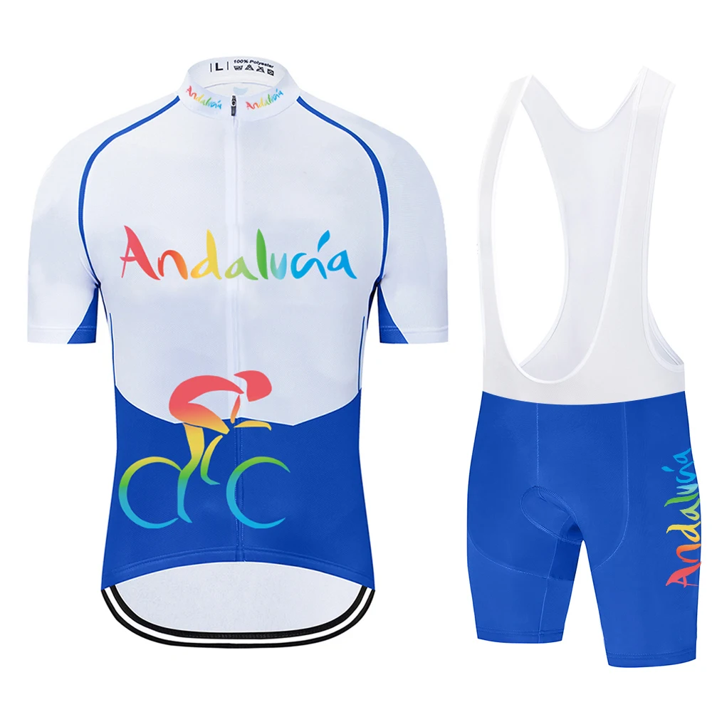 

2020 команда Андалусия Велоспорт Джерси комплект велосипедные шорты Костюм MTB Ropa мужская летняя быстросохнущая профессиональная трикотажна...