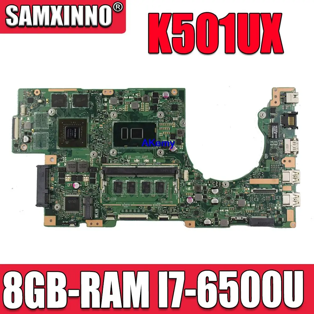 Материнская плата SAMXINNO K501UX для ноутбука Asus K501UB K501UQ K501UXM A501U оригинальная