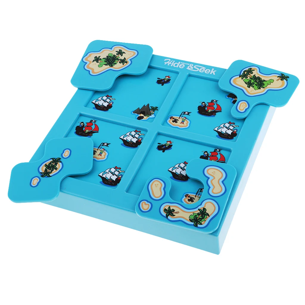 

Matching Board Game - Pirate Treasure - Hide & Seek Playing with Children