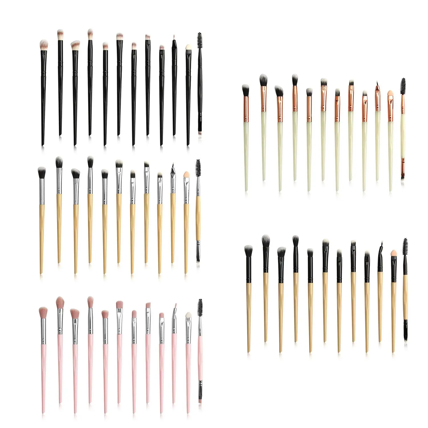 

Natural Synthetic Hair Eyelash Powder Foundation Eyebrow Concealer Cosmetic Brush Makeup Brushes Set