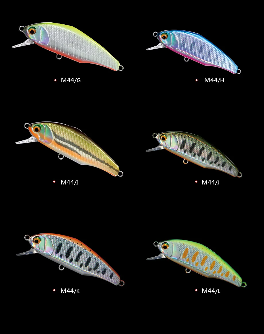 Bassland 45s max мы собрали воедино опускается на дно Minnow приманки для ловли рыбы, 44 мм 3,5 г форель, щука, искусственная приманка жесткая приманка 12 Цветов рыболовные снасти