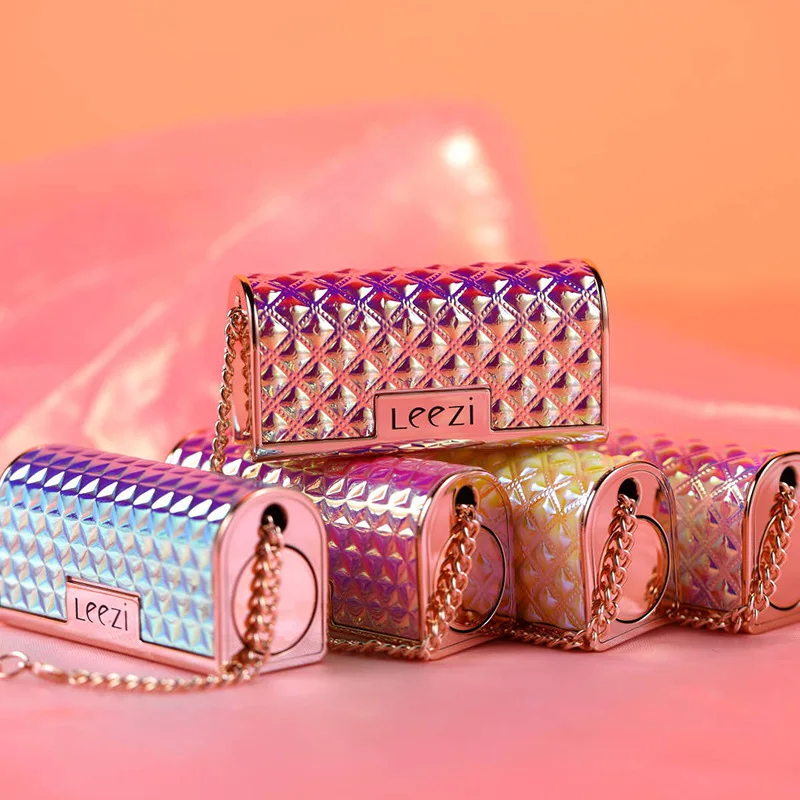 Брендовая креативная кожаная сумка стильная матовая губная помада бархатная